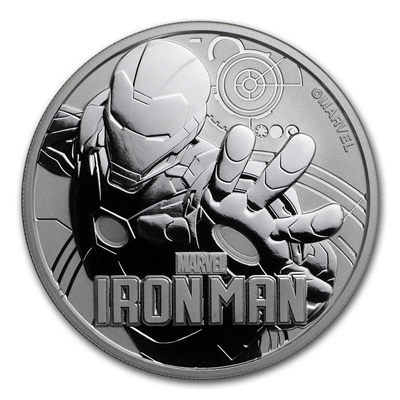 2018 $1 1oz Silver Marvel Series IRONMAN™ - Click Image to Close